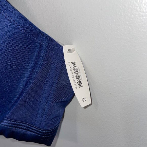 NWT Adore Me Navy Blue & Pink Lace Trim Underwire Bra Size 42D - Picture 4 of 6